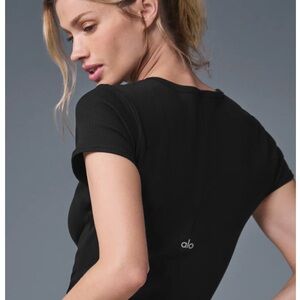 ALO Yoga Black Midi Dress